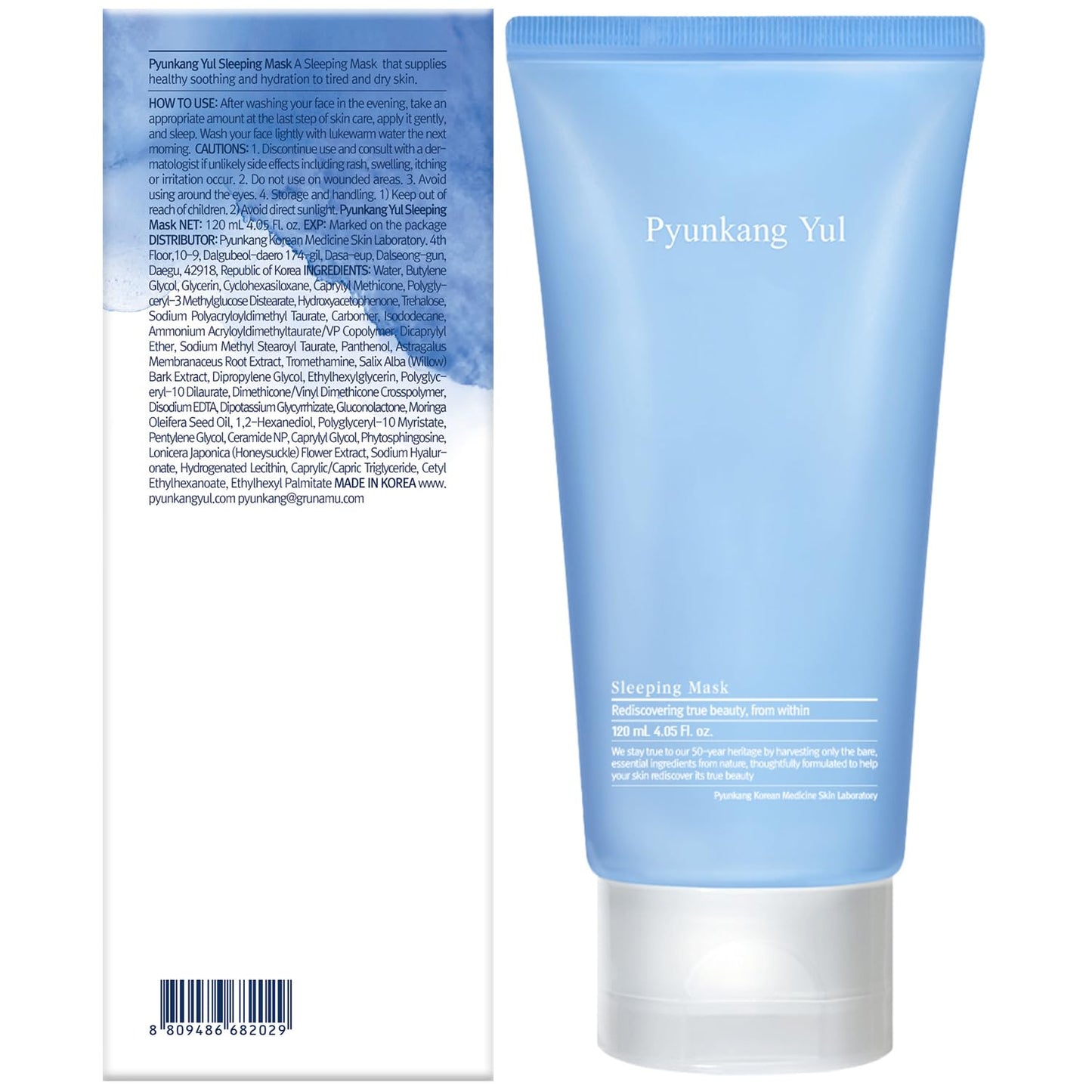[PKY] Pyunkang Yul Sleeping Mask for Creating Moisture Barrier during Night, Ceramide and Hyaluronic Acid for Skin Hydration, Zero Irritation, Korean Skincare (120ml)