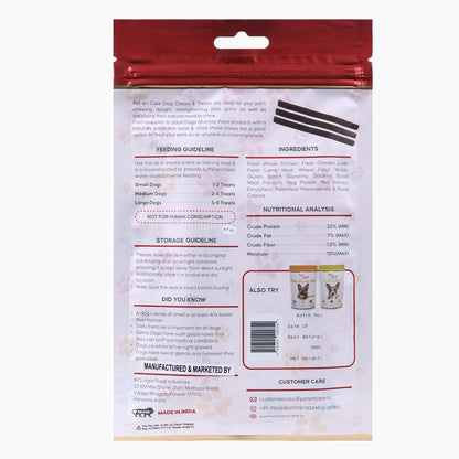 Pet en Care Real Lamb Stix for Dogs, Natural and Nutritional Treat | High in Proteins | Healthy Snacks for All Breed Dogs