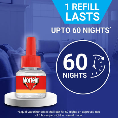 Mortein 45ml x 3 Refills With The Pleasant Fragrance of Mandarin & Neroli Liquid| Fits All Machines | Smartplus Mosquito Killer | 100% Protection from Mosquitoes | Insect & Mosquito Repellent
