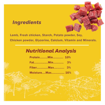 COUNTRYSIDE Dog Dental Chews Treats 250g – Lamb Flavor | Brush-Shaped Chews for Dogs, Oral & Gum Care for Dogs | Fights Plaque & Tartar | Freshens Breath | Calcium Enriched & Gluten Free
