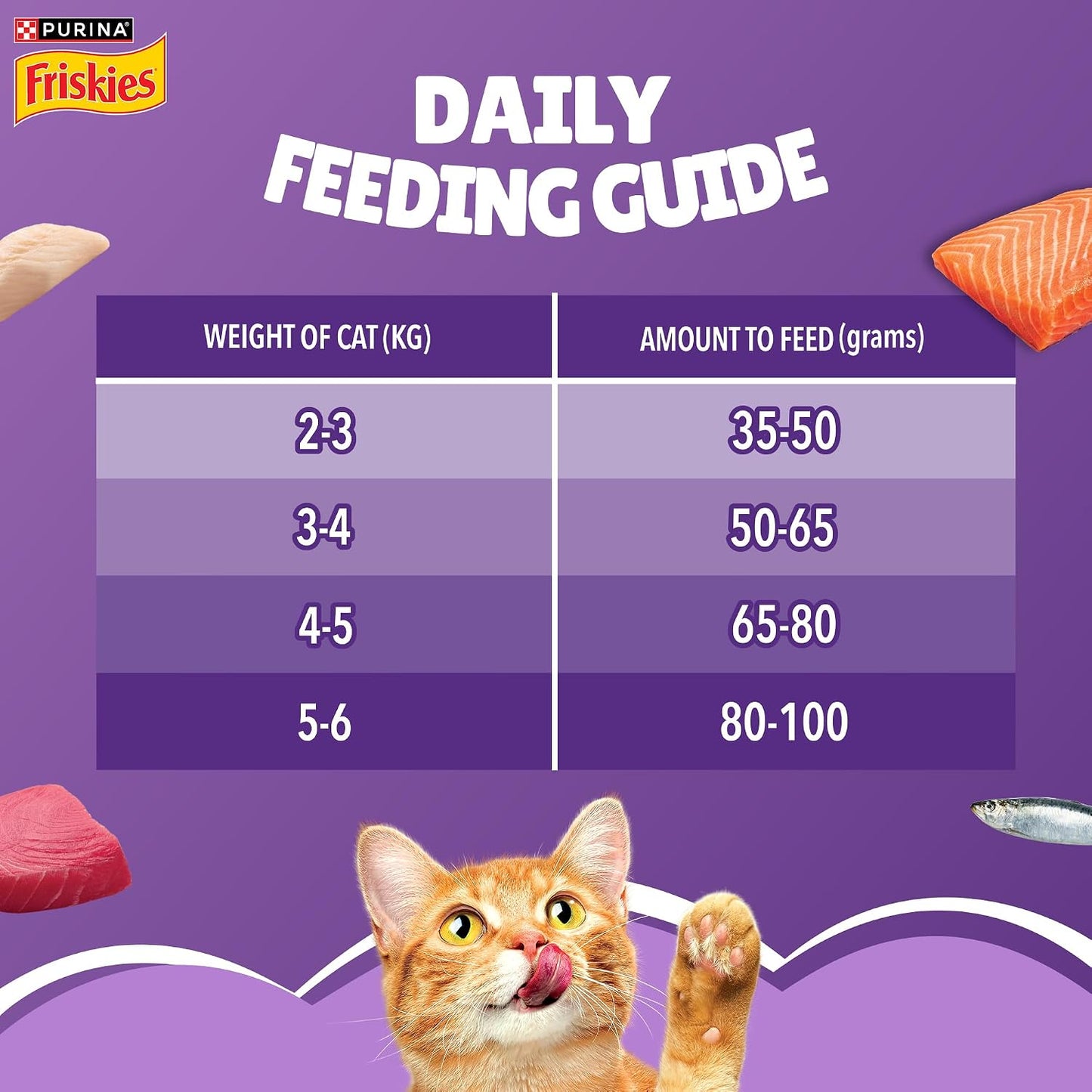 Purina Friskies Surfin' Favourites, Dry Food for Adult Cats, 1kg Pack | With Mackerel, Tuna, Salmon & Sardine Flavours, Complete Nutrition, Omega 3 & 6, Taurine, Calcium