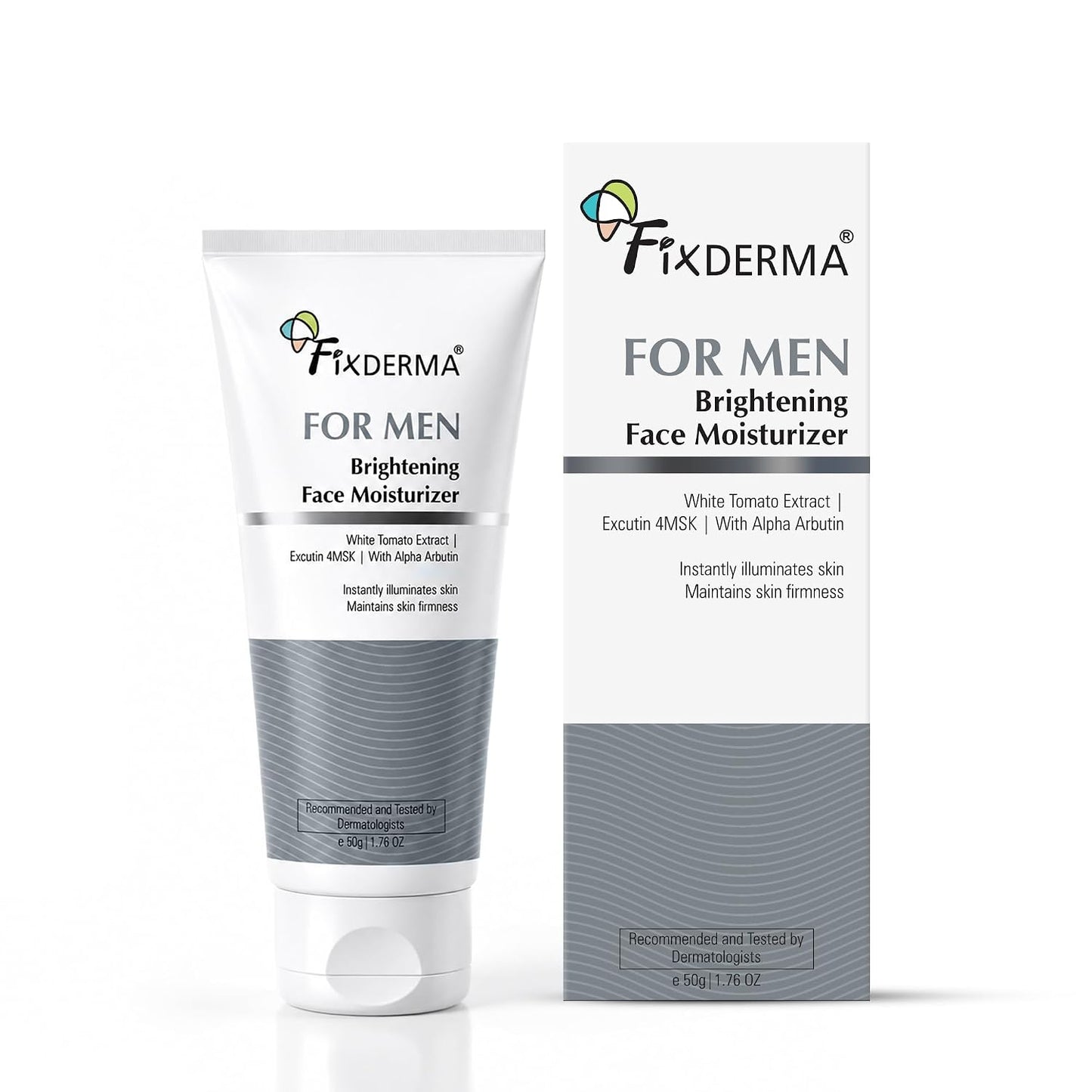 Fixderma Brightening Face Moisturizer for Men |Reduce Evens Skin Tone- 50g | Reduces & Evens Skin Tone