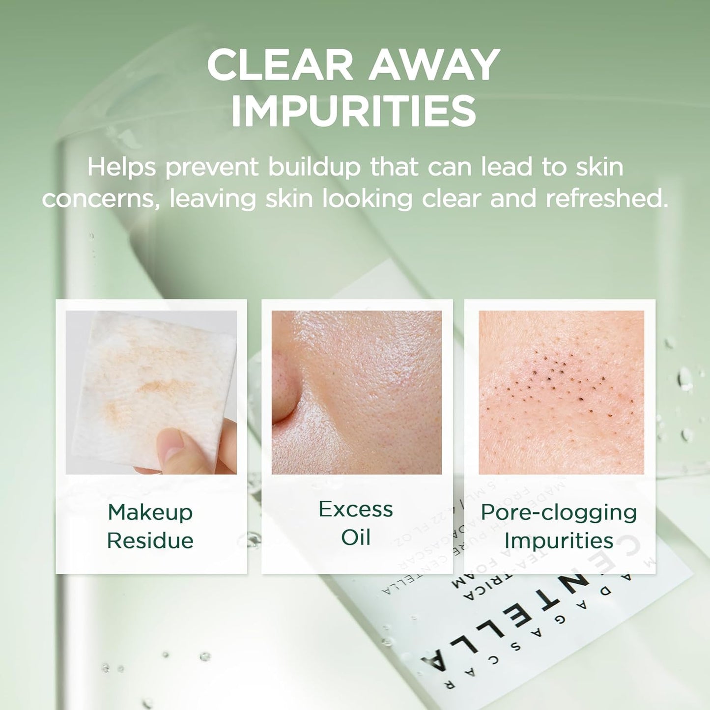SKIN1004 Madagascar Centella Tea‑Trica BHA Foam Cleanser | Gentle Exfoliating Face Wash, 125 ml