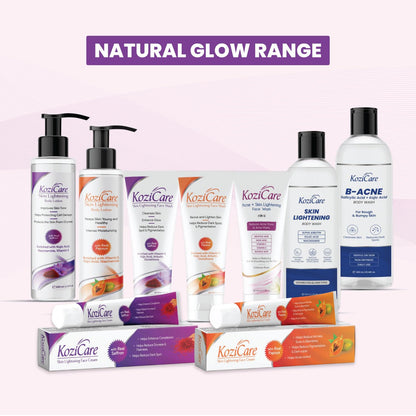 Kozicare Cream Saffron Body Lotion For All Skin Types | Shea Butter Body Lotion, Niacinamide & Kojic Acid Body Lotion | Reduce Dryness & Flakiness | Soft, Supple & Moisturize Skin - 200 Ml