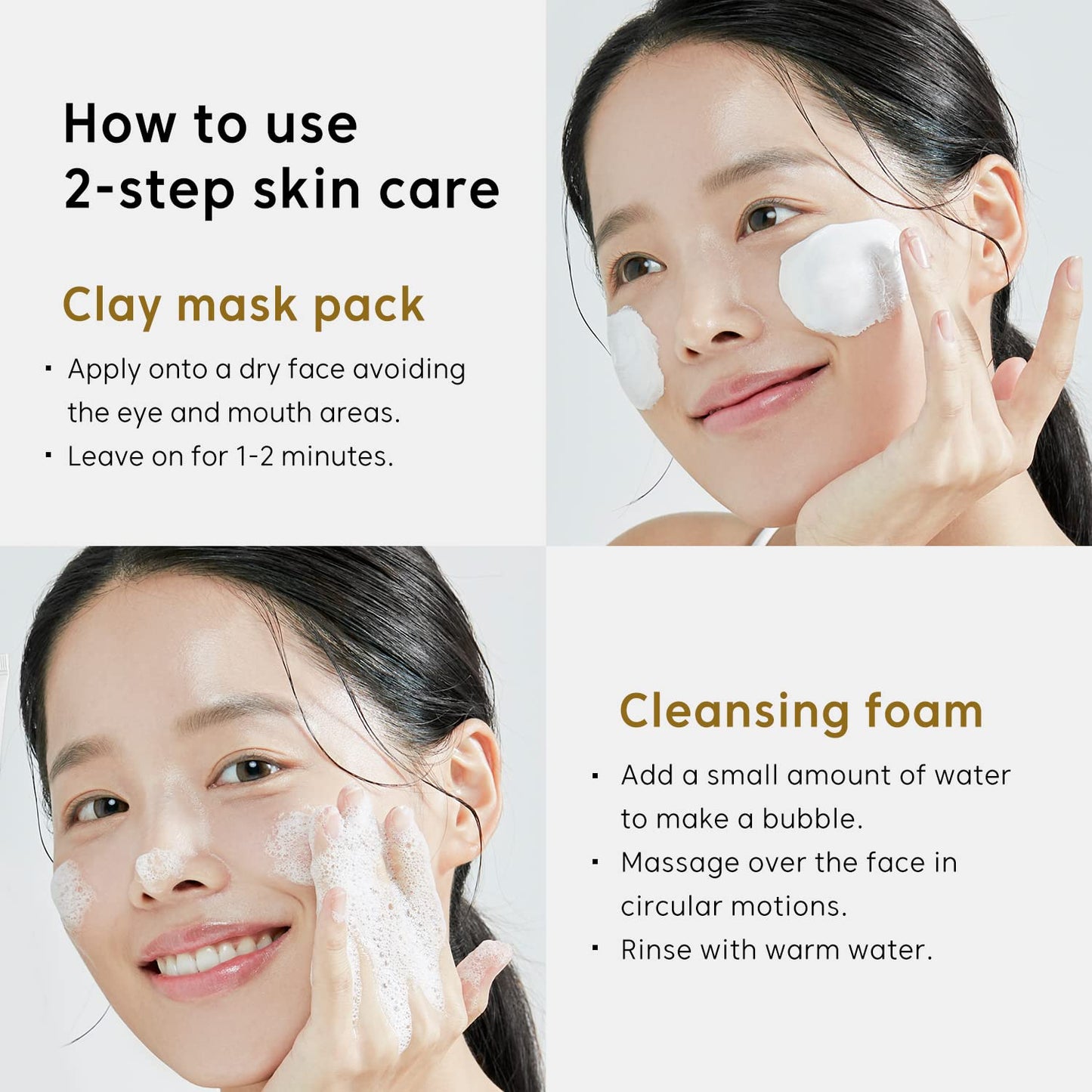 THANKYOU FARMER Rice Pure Clay Mask to Foam Cleanser (150ml) 2-in-1 Korean Rice Face Mask & Foam Face Wash For Deep Cleansing, Pore Care, Sebum Control, Blackhead Removal & Skin Brightening