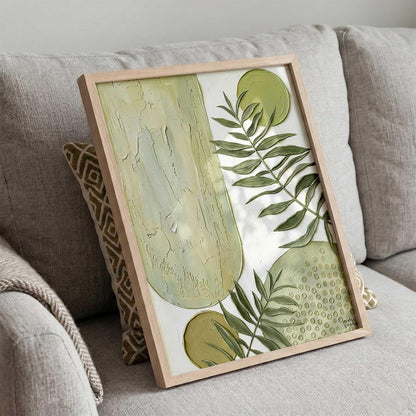 Aesthetic Boho Floral Art Home Decoration Painting | Floral Paintings With Frame For Living Room Bed Room Hotel Wall Decor Digital Reprint (19x25 inch)