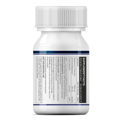 INLIFE Magnesium L Threonate Supplement 2083 mg with Vitamin B12 | Highly Bioavailable | Supports Cognitive Health, Memory & Sleep Support, Energy & Stress Management - 30 Vegetarian Capsules (30)