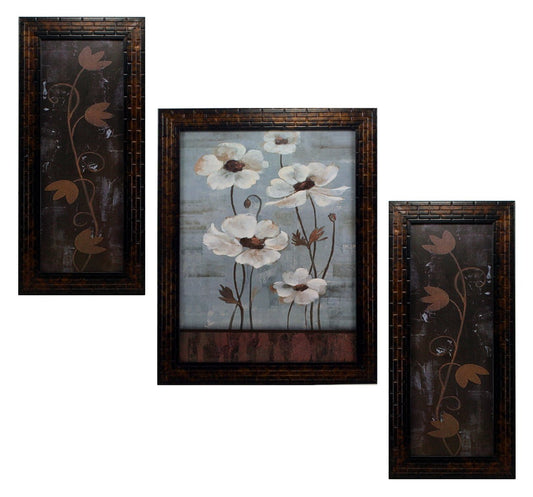 3 PC Set of Floral Paintings