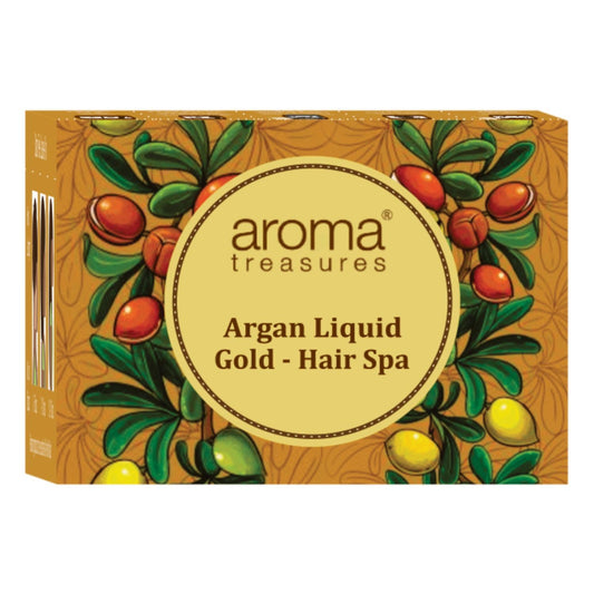 Aroma Treasures Argan Liquid Gold Hair Spa Kit (One Time Use), 100 g