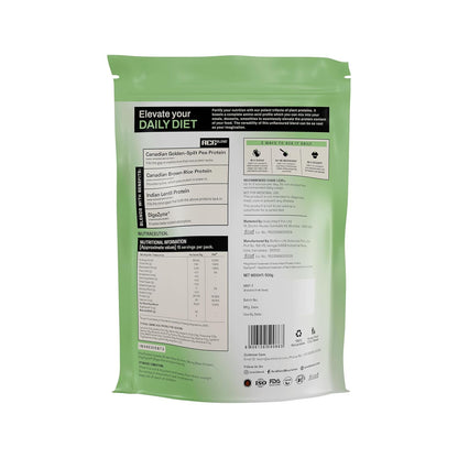 Ace Blend Unflavoured Plant Protein Triple Complex 500g | Brown Rice, Pea & Lentil | 26G / Serving | Complete Amino Acids | Gut Friendly | Soluble Food Fortifier for Aata, Dosas, Gravies, Baking