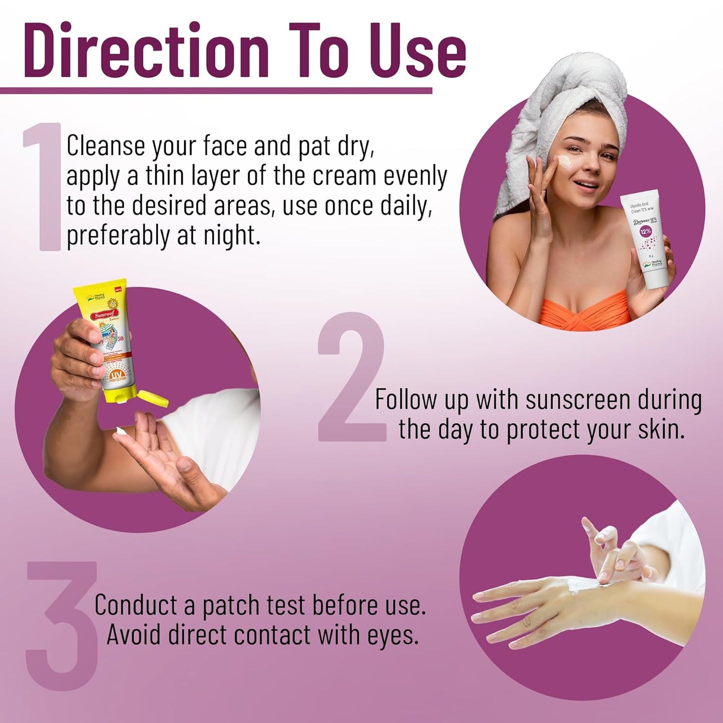 Healing Pharma - Derbeau® Glycolic Acid Cream 12% W/W, 30g