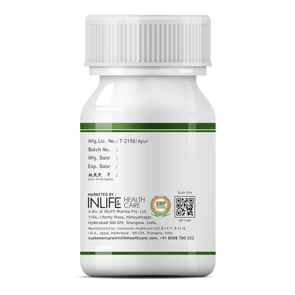 INLIFE Moringa Capsules 500mg | Leaf Extract (10:1) Powder Supplement | Water Distillation Extraction | Quick Absorption than Tablet - 60 Vegetarian Capsules (Pack of 1, 60)