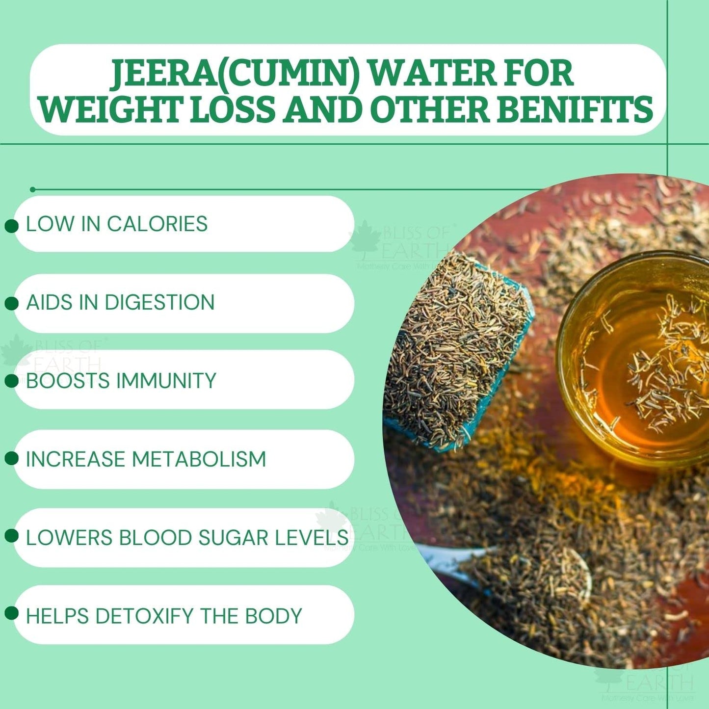 Bliss of Earth 1kg Organic Cumin Seed Jeera Whole Spice, Sabut Jeera best for cooking