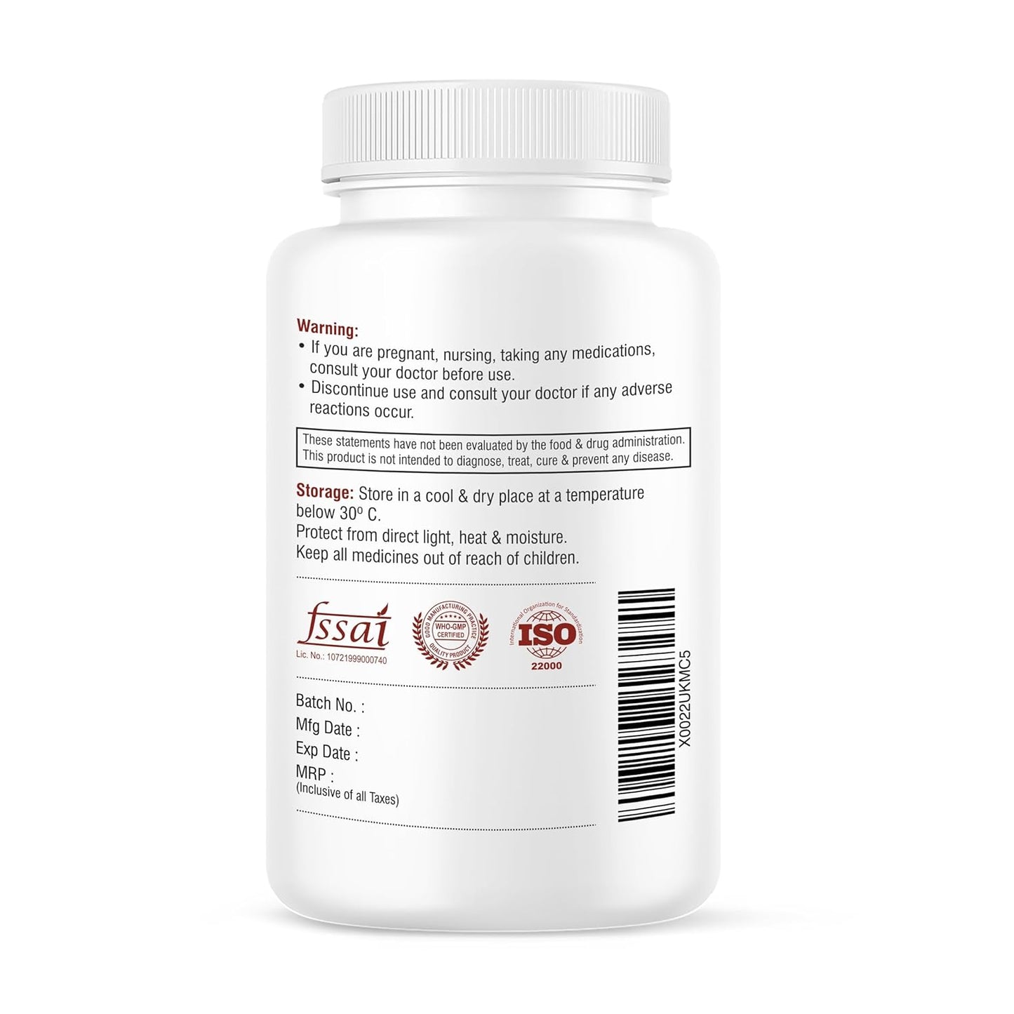 Biotrex Nutraceuticals Potassium Citrate 800mg supplement, Healthy Bone & Joint Health, Supports Healthy Nerve Health - 120 Vegetarian Capsules