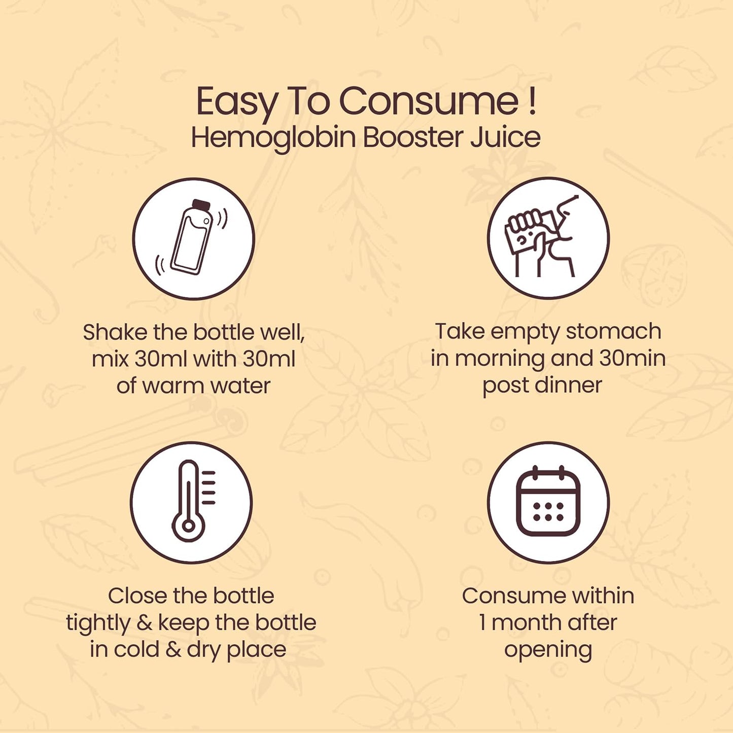 KRISHNA'S HERBAL & AYURVEDA Hemoglobin Booster Juice-1000 Ml|Helps To Improve Your Haemoglobin Count|Goodness Dev Daru, Kutki, Amla & 13 Other Super Herbs