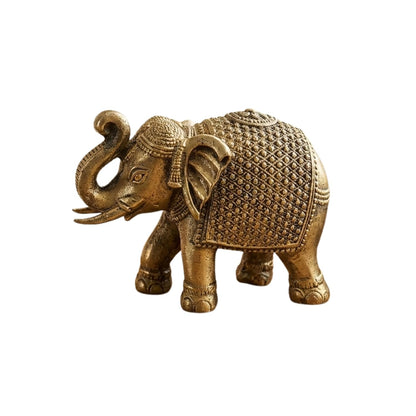 Brass Elephant Statue Decorative Showpiece Gift for Diwali Housewarming Birthday