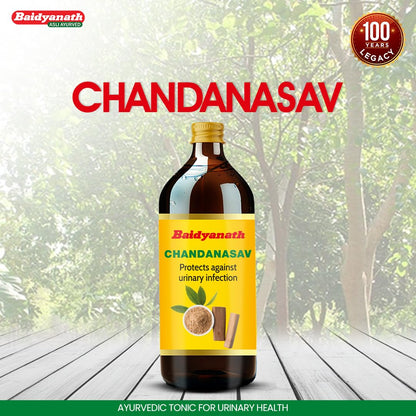 Baidyanath Chandanasav | Effective in Urinary Disorders and Kidney Diseases | With Rakt Chandan, Safed Chandan, Manjith, Mulethi | 450ml
