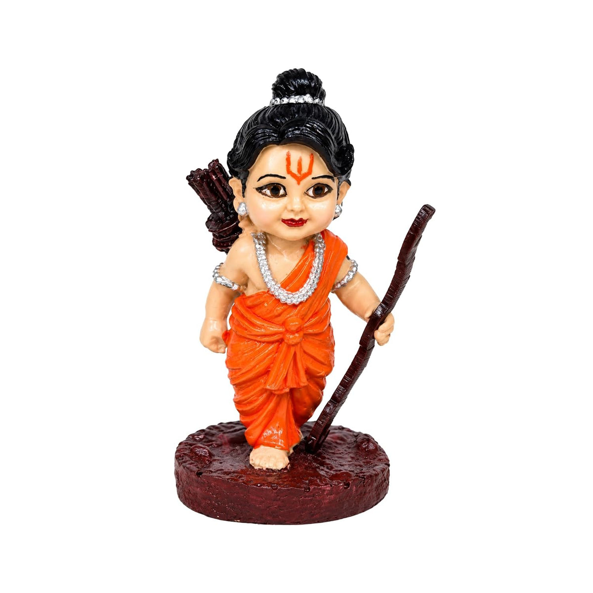 Bal Ram Car Dashboard Idol | Resin Figurine, 4cm Breadth, 96g Weight