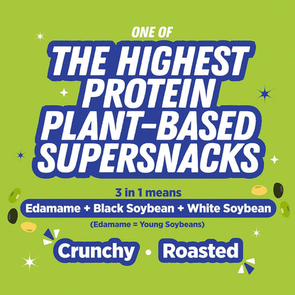 Urban Platter Roasted Salted 3-in-1 Soybean, 150g (44% Protein, 17% Fiber, Lightly Salted Green Edamame, Black & White Soybeans, Highest Plant Protein Supersnack)