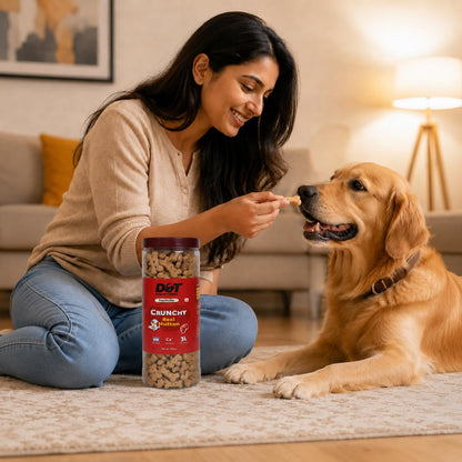 Dogs & Tiddles Real Mutton Dog Biscuits 700g | Oven Baked Crunchy Dog Treats | High Calcium Dog Snacks for All Life Stages & All Breeds
