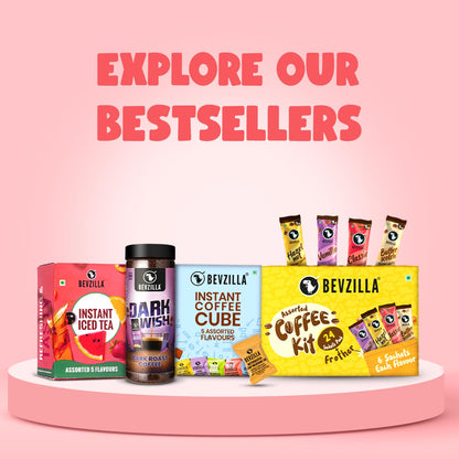 Bevzilla Chocolate & Mocha (Choco-Mocha) Instant Coffee Powder Jar – 200g | Arabica Beans with Chocolaty Twist | Perfect for Espresso, Latte & Cappuccino | Enjoy Hot & Cold Brews