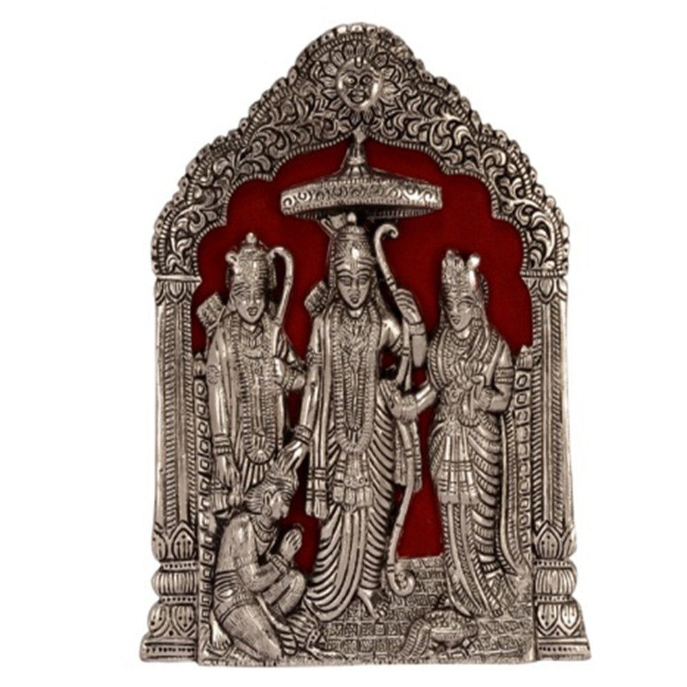 While Metal Statue of Ram-Sita