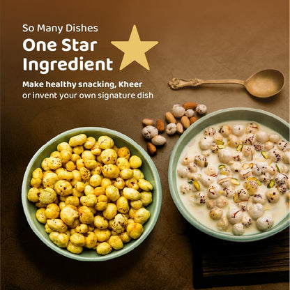 DeHaat Honest Farms | Pesticide-Free | Phool Makhana Premium Mithila Makhana 200g | Festive Special | Unflavoured | Vrat Friendly | Fasting Special | Naturally Contains Protein