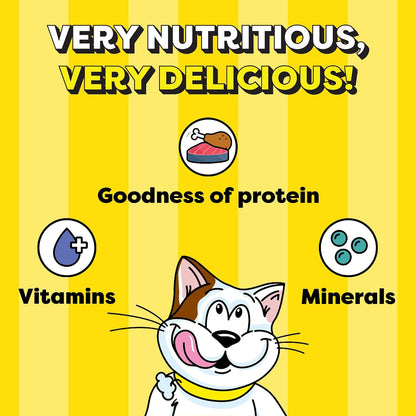 Temptations MixUps Cat Treats, Tuna & Chicken Flavours, 75g – Two Irresistible Flavours in One Pack, Crunchy Outside Soft Inside, Goodness of Protein, Vitamins & Minerals, Resealable Pouch