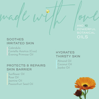 Orimii Belly Oil For Stretch Marks Removal | Belly Treatment Elixir - Boosts Elasticity & Fades Stretch Marks | Coconut Oil Blended with 9 Botanical Oils | Pregnancy & Breasfeeding Safe | Fragrance Free (100ml)