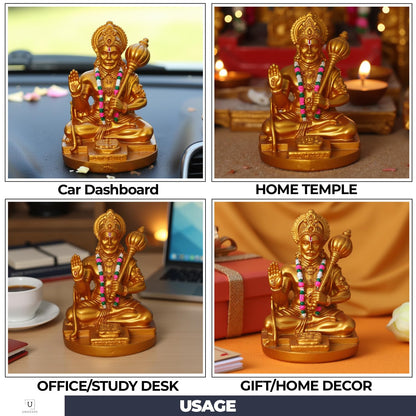 UNOVATE Hanuman Idol for Car Dashboard, Home, Office Desk | Hanuman Murti