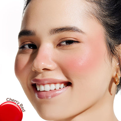 Mamaearth Matte Glow Serum Blush With Vitamin C & Cherry Extract - 5 Ml - Cherry Red | Weightless Serum Formula | Long-Lasting | Blendable, Water-Like Texture