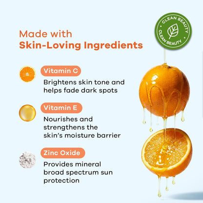 Earth Rhythm Glow Surge Vitamin C & E Sunstick SPF 50 – Brightening, No White Cast, Oxybenzone-Free, Vegan