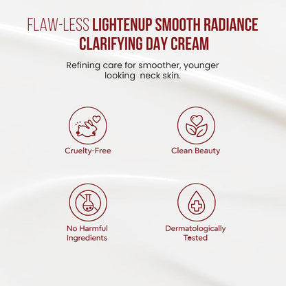 Mitchell USA Flawless Lighten Up Radiance Day Cream 50g | Moisturizer Cream | Peony, Alpha Arbutin, Niacinamide & Shea Butter | UVA/UVB Protection | Brightening Face Cream for Men & Women Daily Use