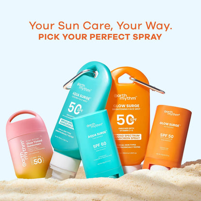 Earth Rhythm Glow Surge Vitamin C & E Sunstick SPF 50 – Brightening, No White Cast, Oxybenzone-Free, Vegan