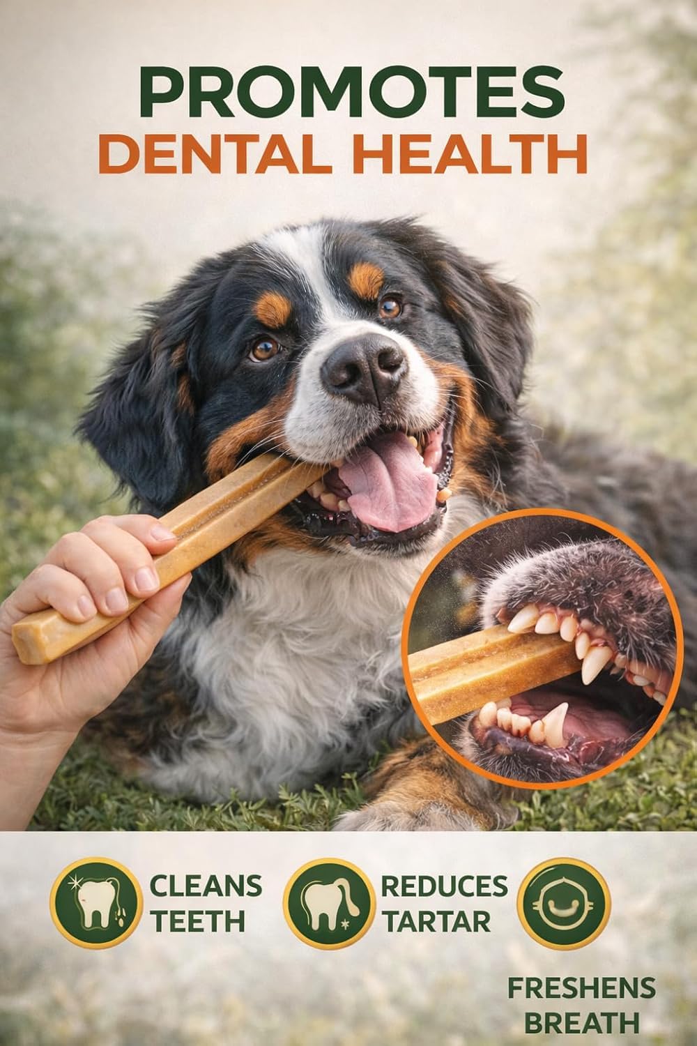 LeafyPaws Himalayan Cheese Chew Dog Treats (95g) | 100% Natural Long Lasting Yak Milk Chews for Medium & Large Dogs (25kg+) | Lactose Free, Grain Free, No Preservatives, Dental Support (Orginal)