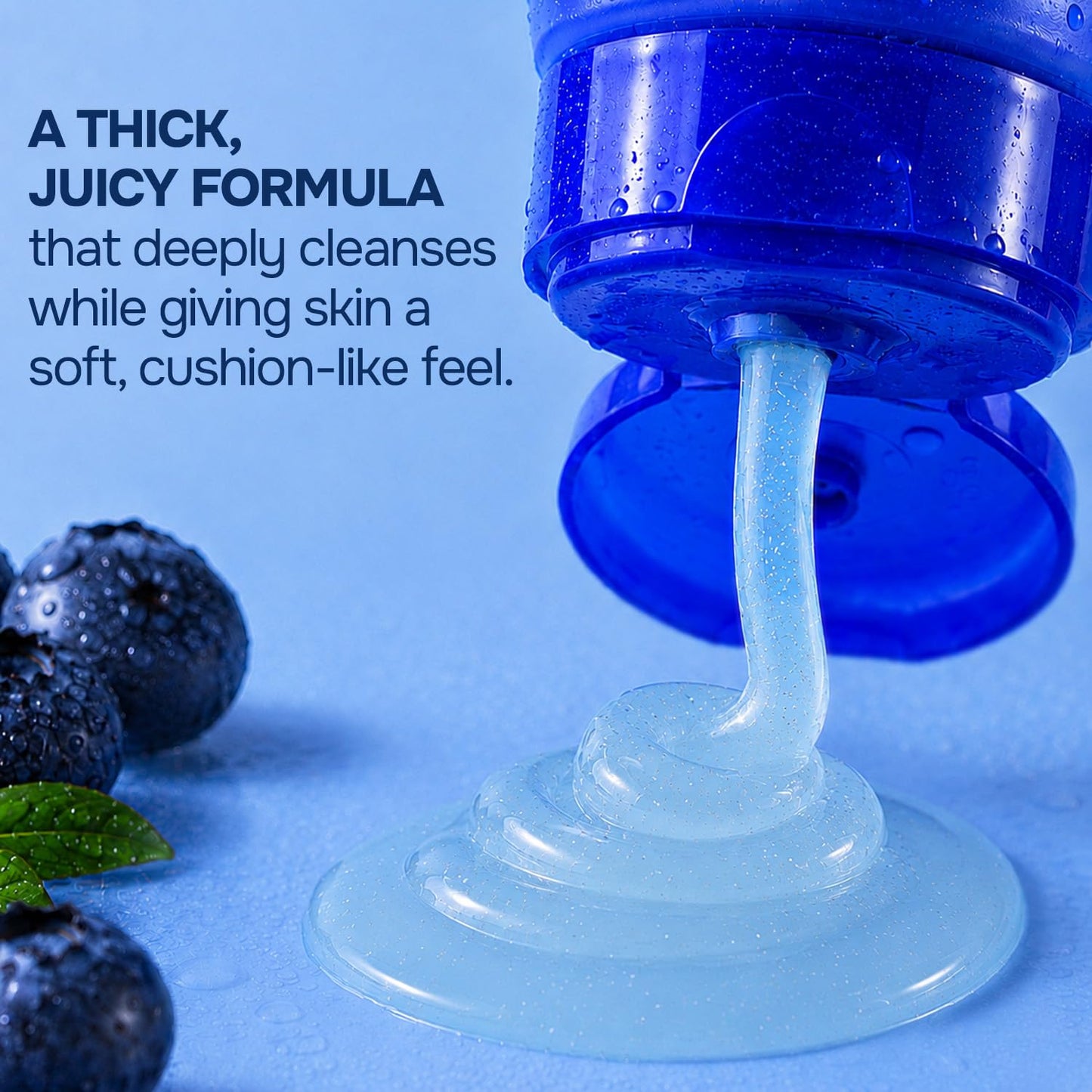 Swiss Beauty Care Juicy Glow Face Wash | Blueberry + Hyaluronic Acid| Removes Dirt & Grime | Improves Skin Texture | Deeply Nourishes | Gently Exfoliates - 100g