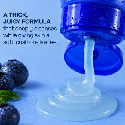 Swiss Beauty Care Juicy Glow Face Wash | Blueberry + Hyaluronic Acid| Removes Dirt & Grime | Improves Skin Texture | Deeply Nourishes | Gently Exfoliates - 100g