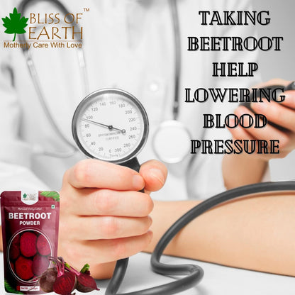Bliss of Earth 500gm Beetroot Powder For Juice Eating Face Skin Whitening, Natural Dehydrated Chukundar Powder
