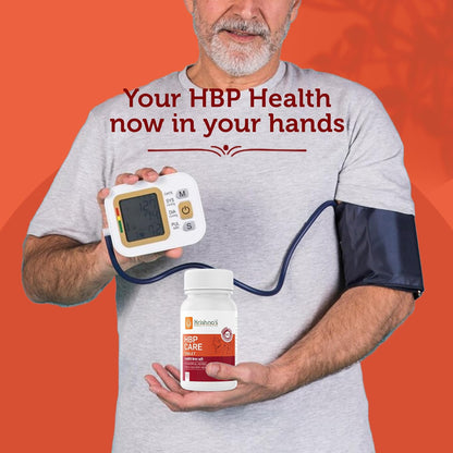 Krishna's HBP Care Tablets With 5 Herbs for Healthy Heart - Helps manage Stress & Mental Wellness - 60 Tablets (Pack of 1)