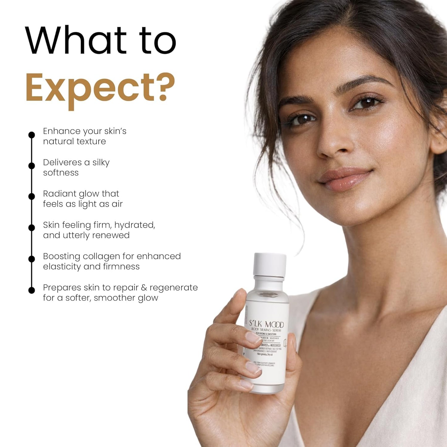Personal Touch Silk Mood Body Silking Serum | Lightweight Non-Greasy Body Serum for Silky Smooth Skin & Natural Glow | Nourishing & Smoothing | 100 ml