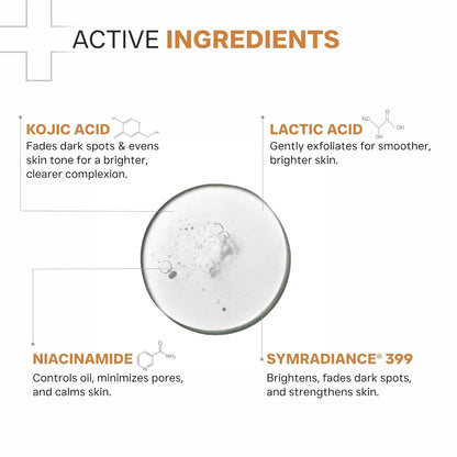 DERMATOUCH Kojic Acid 2% Serum | Best for Hyperpigmentation, Uneven Skin Tone & Dark Spots | For Both Men & Women | 20ml