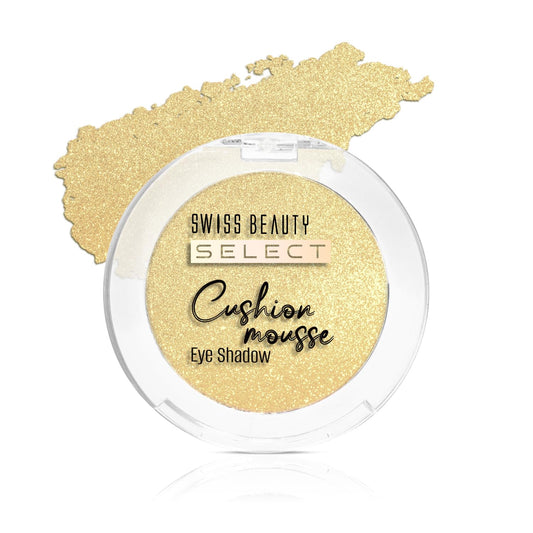 Swiss Beauty Select Cushion Mousse Eyeshadow | Highly Pigmented & Blendable Formula | Long-Lasting Eye Makeup with Vitamin E | Lightweight & Shimmer Finish | Shade- 2. Solar Flare, 2g