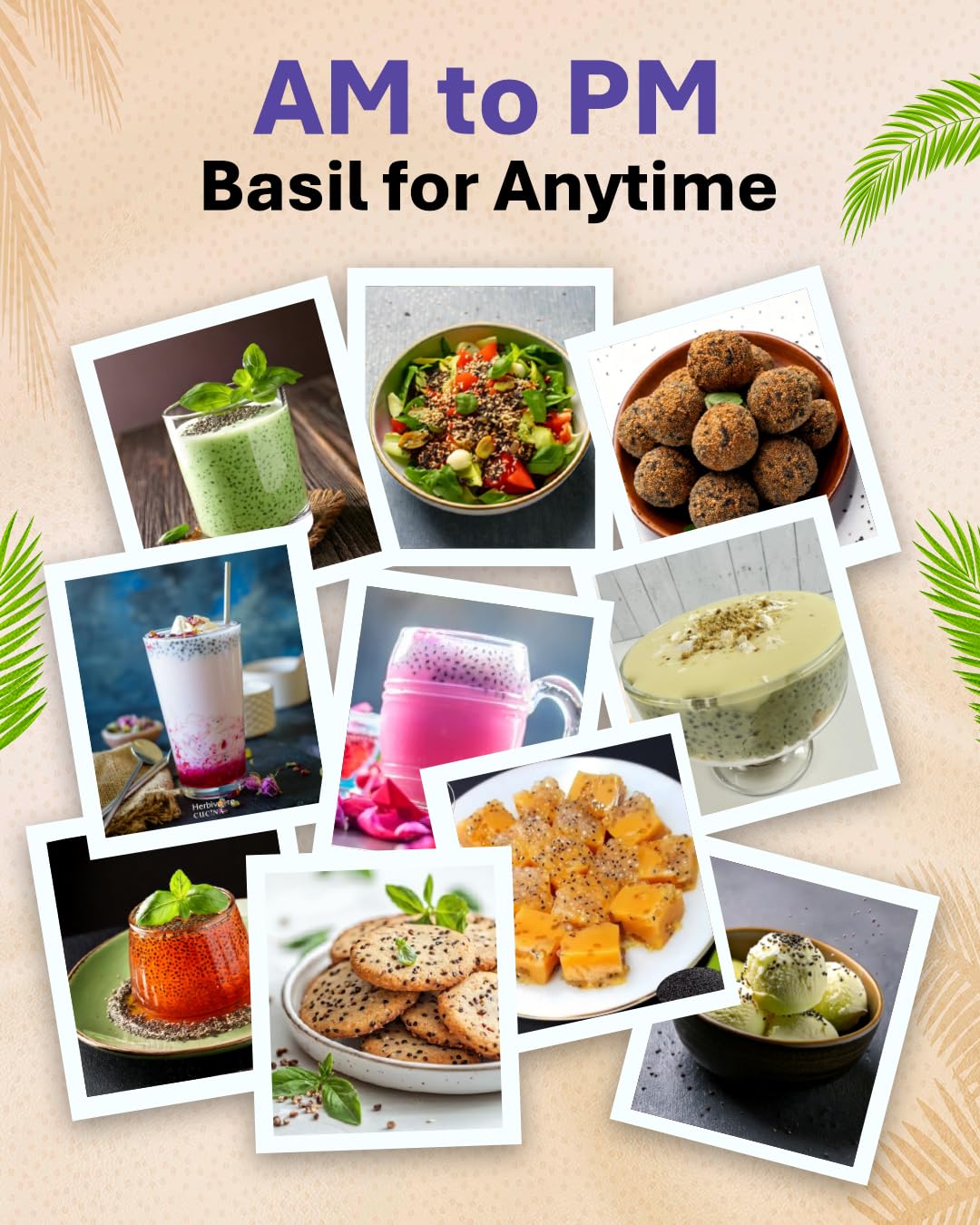 True Elements Basil Seeds 250g - Sabja Seeds | High Fibre and Omega 3