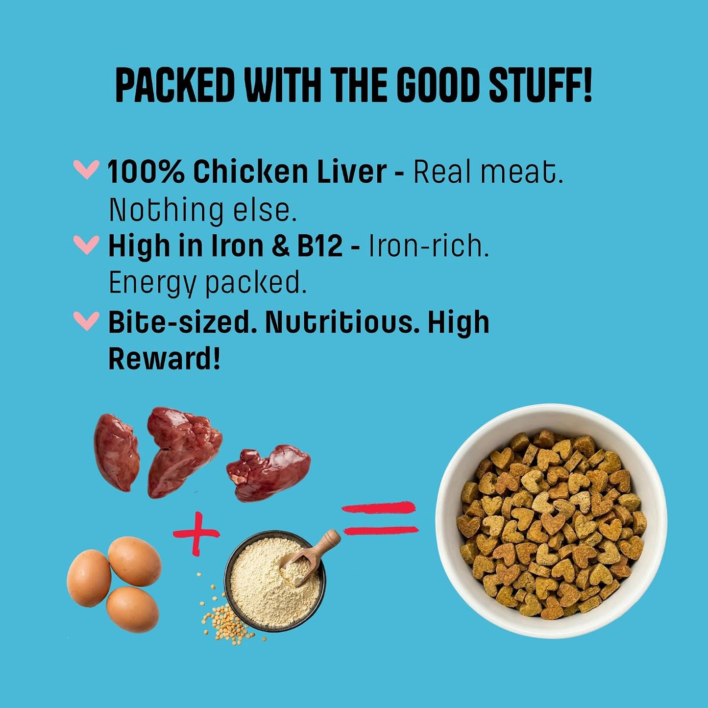 Muttley Crew Dog Training Treats with Real Chicken Liver | Healthy Adult Dog Treats for Easy Digestion | All Natural | Grain-Free | Gluten-Free | No Preservatives | No Added Flavour (200g)