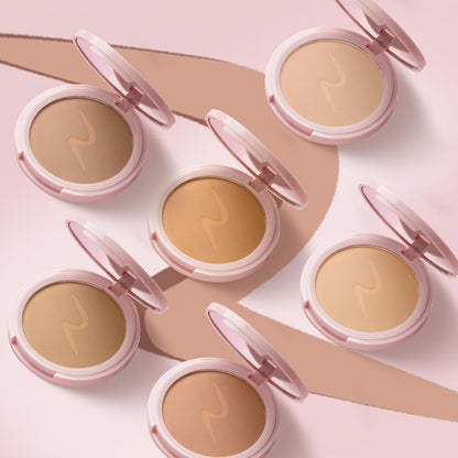 RENEE Bollywood Filter Blurring Compact - Mocha Mirage | Pore Minimising, Matte Finish, Full Coverage, Rich Pay-off | Blurs Pores & Blemishes | 9g