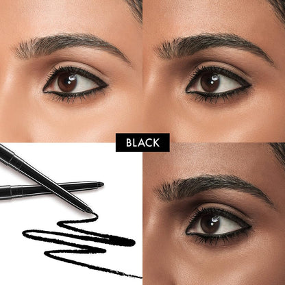 Lakme 9 to 5 Eyeconic Kajal Twin Pack, Matte Waterproof Kohl, Smudge Proof Kajal Pencils that lasts hours, Pack of 2- Deep Black, 0.35g