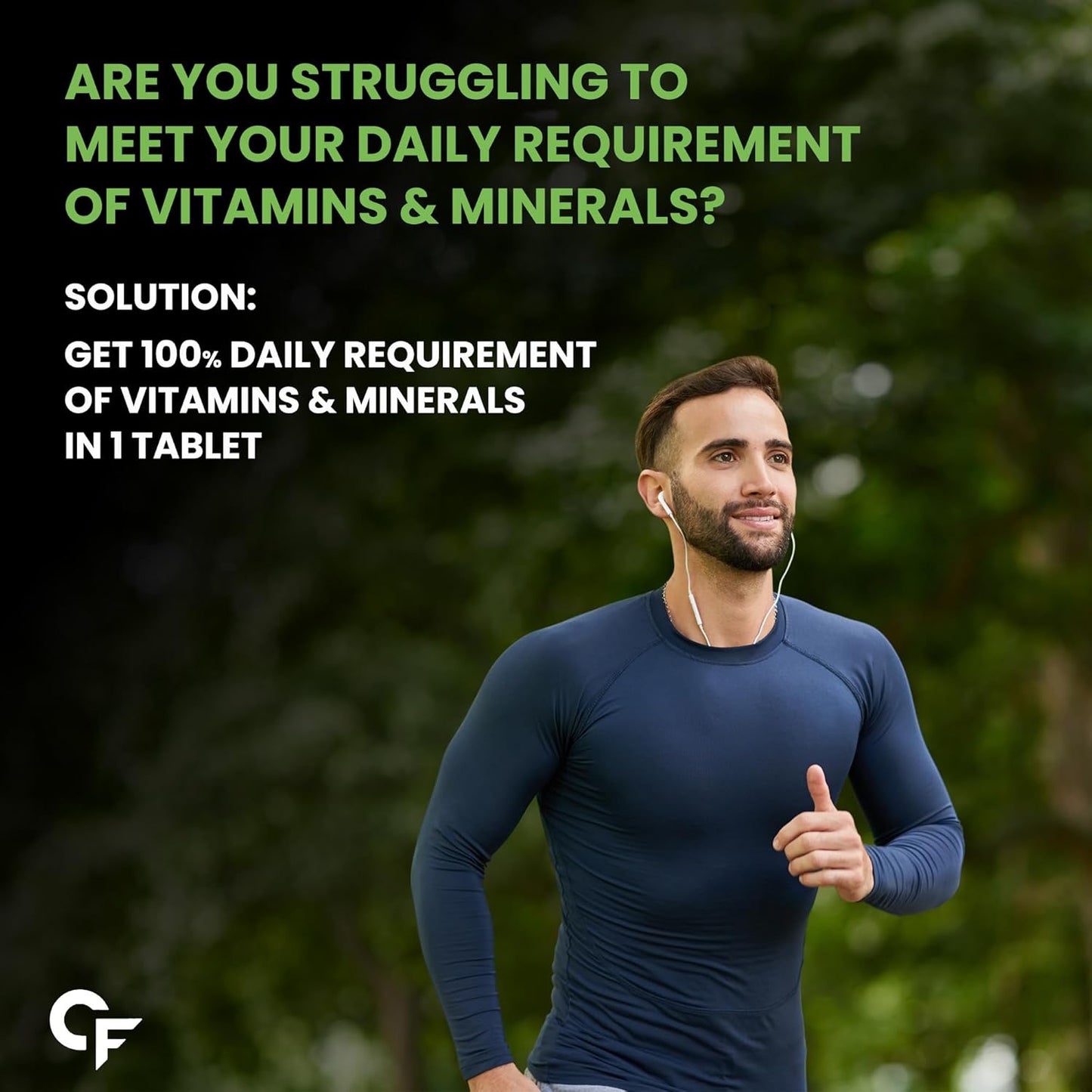 Carbamide Forte Plant Based Multivitamin Tablets for Men & Women for Immunity, Energy & Detox with 82 Ingredients like Superfoods, Greens, Vegetables, Fruits & Herbs Supplement â€“ 60 Veg Tablets