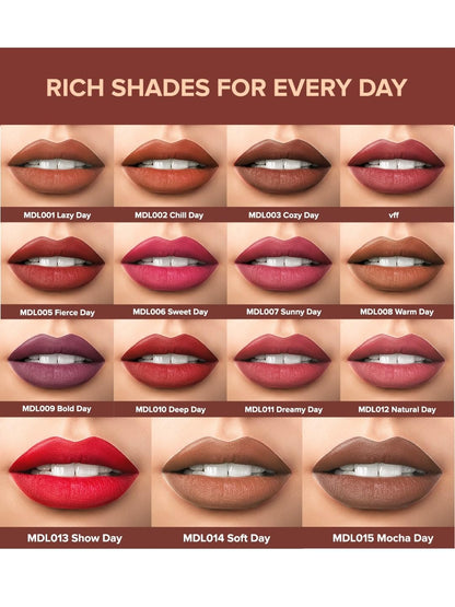 Daily Life Forever52 It's My Day Lipstick | Creamy Matte Lipstick for Bold, Long-Lasting Color | Highly Pigmented, Hydrating & Nourishing Formula (Mocha Day, 3.5g)