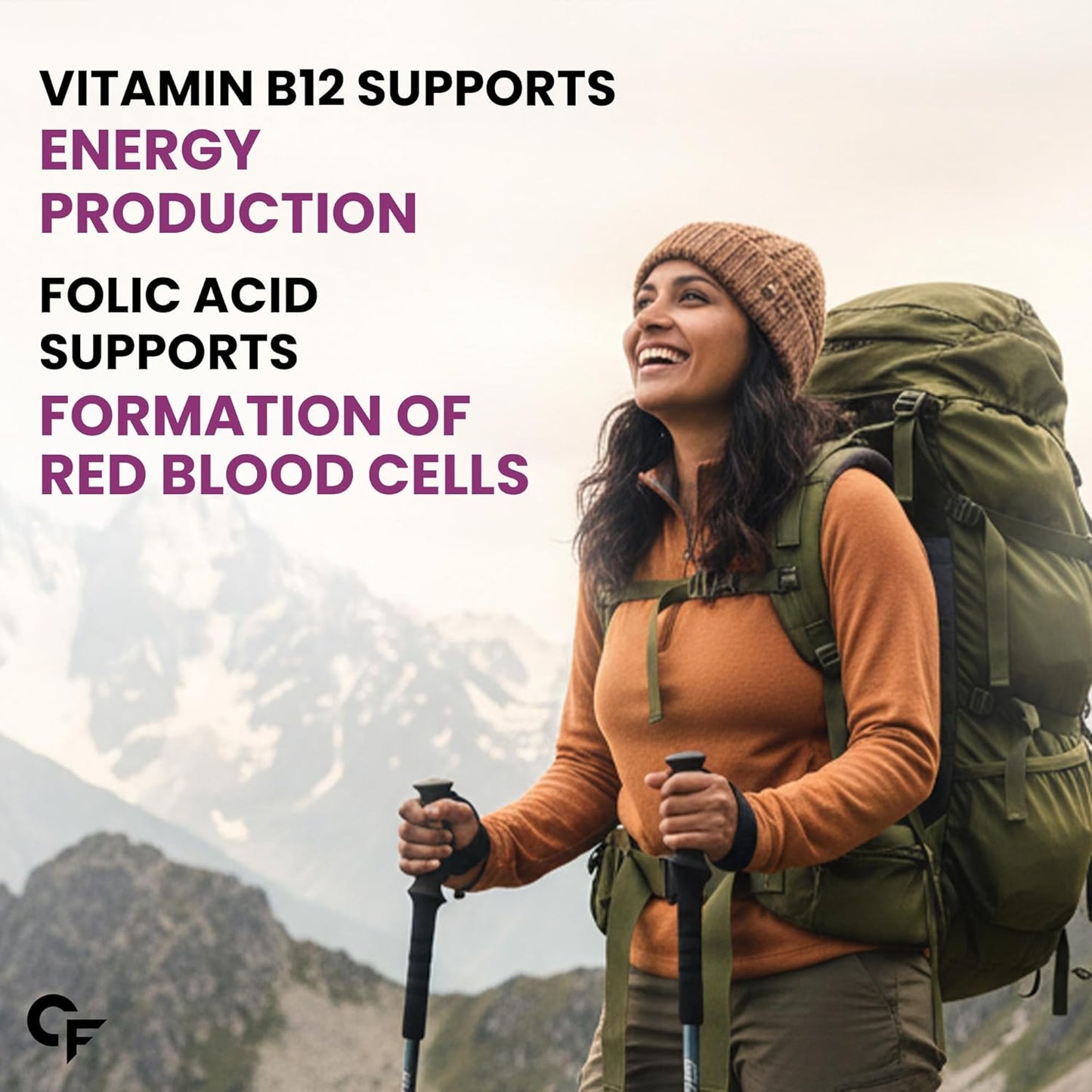 Carbamide Forte Vitamin B-Complex Tablets - 100% RDA for B Vitamins with B1, B2, B3, B5, B6, B9 & Vitamin B12 | Vitamin B Complex Supplements for Women & Men - 120 Vegetarian Tablets