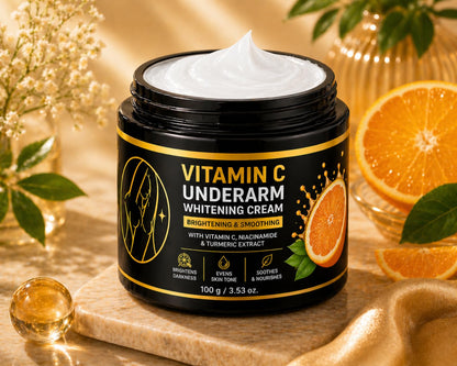 Underarm Brightening Cream for Dark Underarms – Skin Lightening & Whitening Cream with Niacinamide & Vitamin C – Reduces Pigmentation, Odour & Dark Patches – For Men & Women (100g)